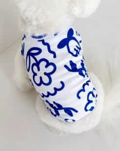 COTE A COTE Blue Scribbles Cooling Dog Tee 11 COTE A COTE Blue Scribbles Cooling Dog Tee -Pet Sale Shop 093de76e03d65bae55108be1e3a9d728