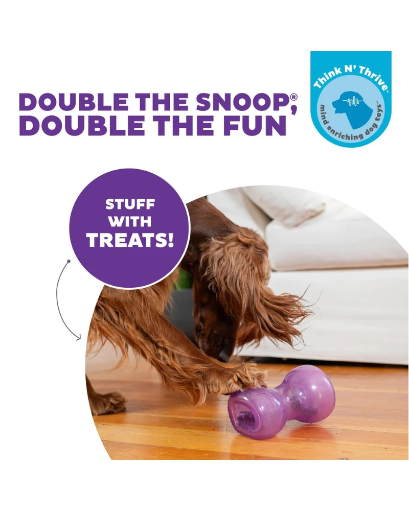 PLANET DOG Double Snoop Interactive Dog Toy (Made In The USA) 4 PLANET DOG Double Snoop Interactive Dog Toy (Made In The USA) - Image 4