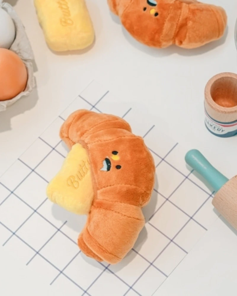 BITE ME Buttered Croissant Nosework Dog Toy 2 BITE ME Buttered Croissant Nosework Dog Toy - Image 2