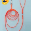 DOG & CO. COLLECTION Weekend Long Leash In Neon Orange (10 Or 20 Foot) (Made In The USA)