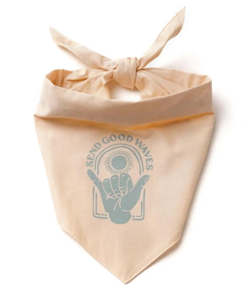 THE PAWS Send Waves Dog Bandana 2 THE PAWS Send Waves Dog Bandana - Image 2