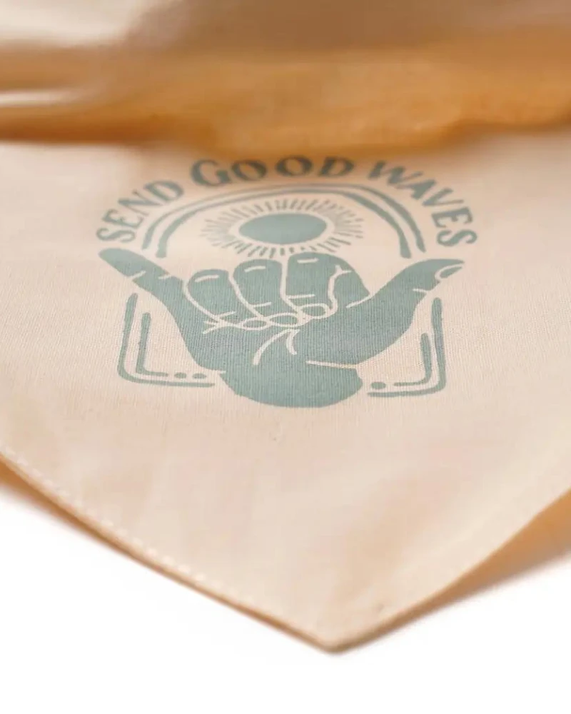 THE PAWS Send Waves Dog Bandana 1 THE PAWS Send Waves Dog Bandana