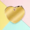 MY FAMILY Sweet Heart In Golden Brass Custom Pet ID Tag