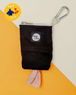 DOG & CO. COLLECTION Good Girl Bag Treat + Poop Bag Holder In Black Canvas (Made In NYC) -Pet Sale Shop 14 894e11af 0cec 4271 94a0 849ab41b4e3e