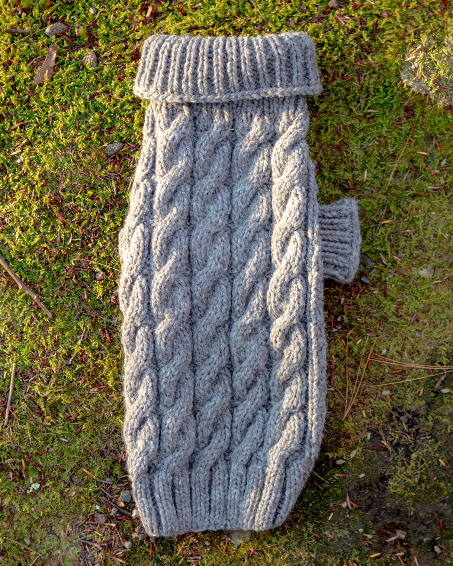 DOG & CO. COLLECTION Downtown Roll Neck Dog Sweater In Grey 5 DOG & CO. COLLECTION Downtown Roll Neck Dog Sweater In Grey - Image 5