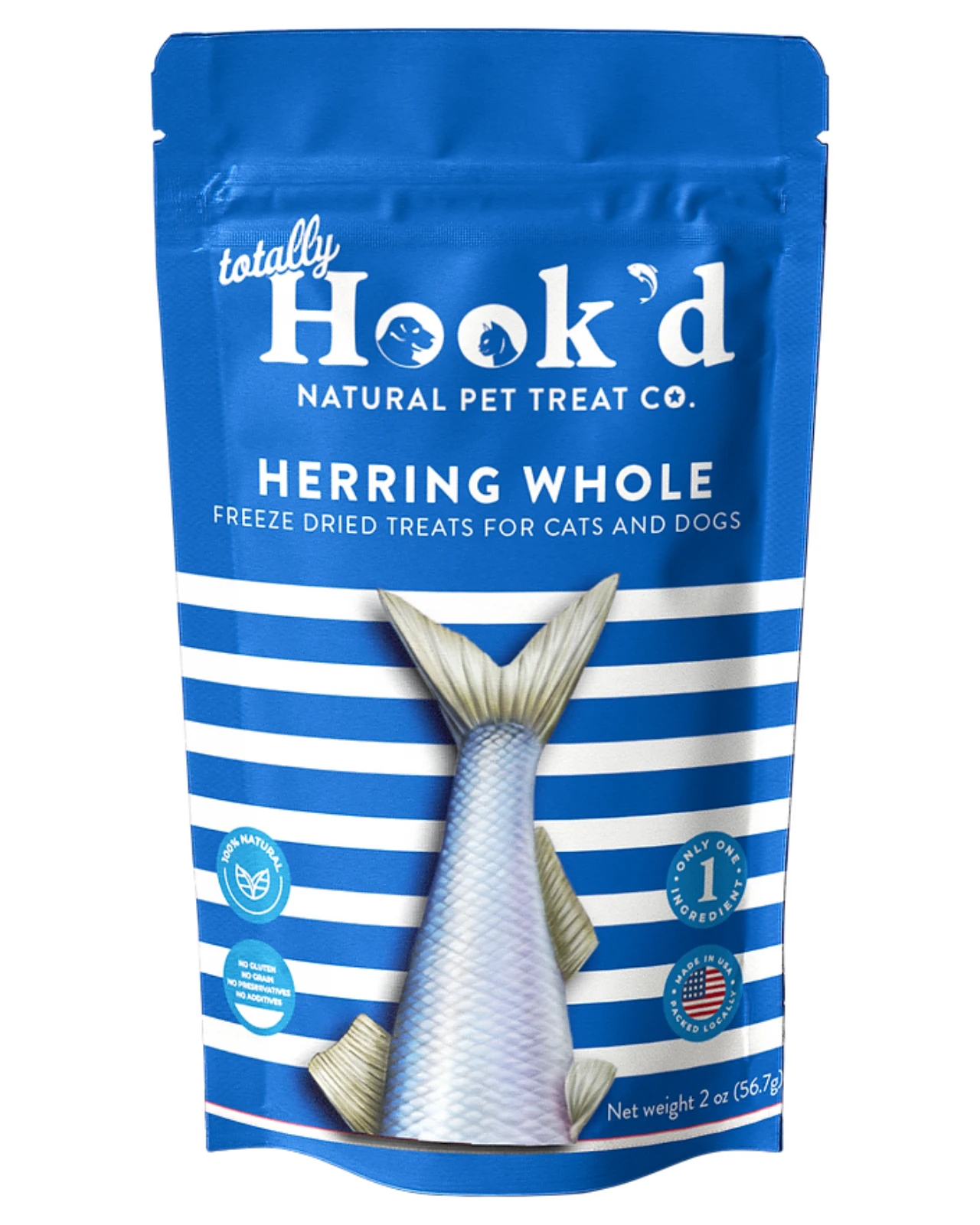 TOTALLY HOOK'D Freeze-Dried Herring Whole Treats For Dogs & Cats (Made In The USA) 3 TOTALLY HOOK'D Freeze-Dried Herring Whole Treats For Dogs & Cats (Made In The USA) - Image 3