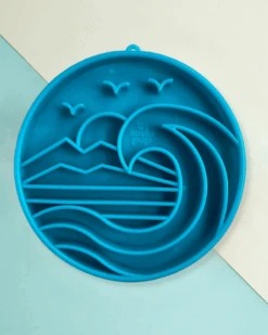 SODA PUP Baja Shallow Slow Feeder Dog Bowl (Made In The USA)