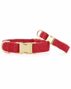 THE FOGGY DOG Berry Stitch Dog Collar (Made In The USA) (FINAL SALE)