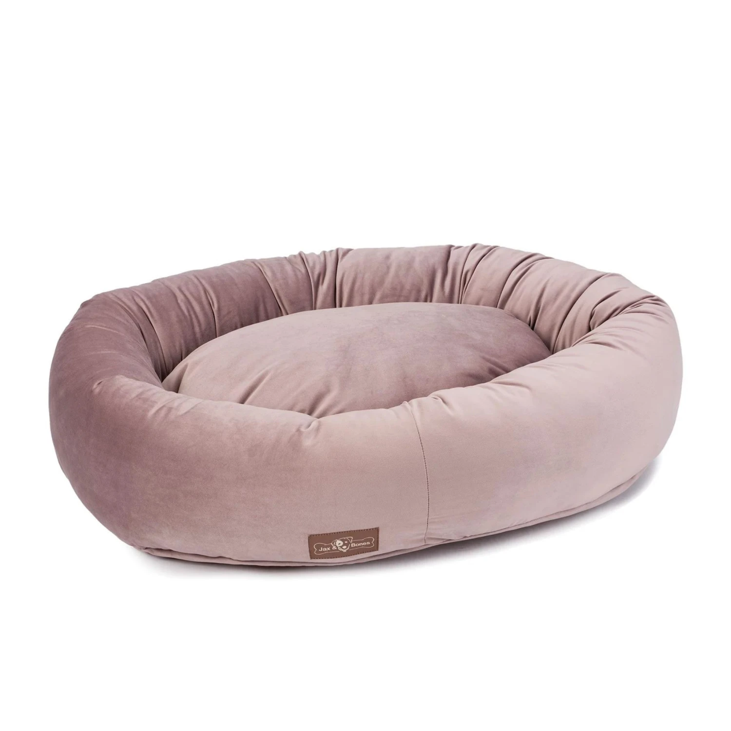 JAX & BONES Donut Dog Bed In Vintage Velour (Direct-Ship)<br>(Made In The USA) 3 JAX & BONES Donut Dog Bed In Vintage Velour (Direct-Ship)<br>(Made In The USA) - Image 3