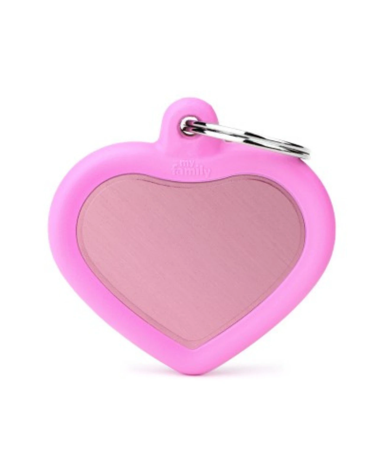 MY FAMILY Hushtag Pink Aluminum Heart Custom Pet ID Tag 3 MY FAMILY Hushtag Pink Aluminum Heart Custom Pet ID Tag - Image 3