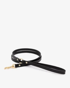 BRANNI Black Nara Leather Dog Leash With Brass Hardware (Made In Italy) 8 BRANNI Black Nara Leather Dog Leash With Brass Hardware (Made In Italy) -Pet Sale Shop 1 99a405f1 e1f2 4242 b0ec f1cfbec2645c