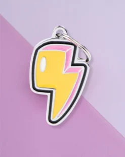 MY FAMILY Lightning Bolt Custom Pet ID Tag