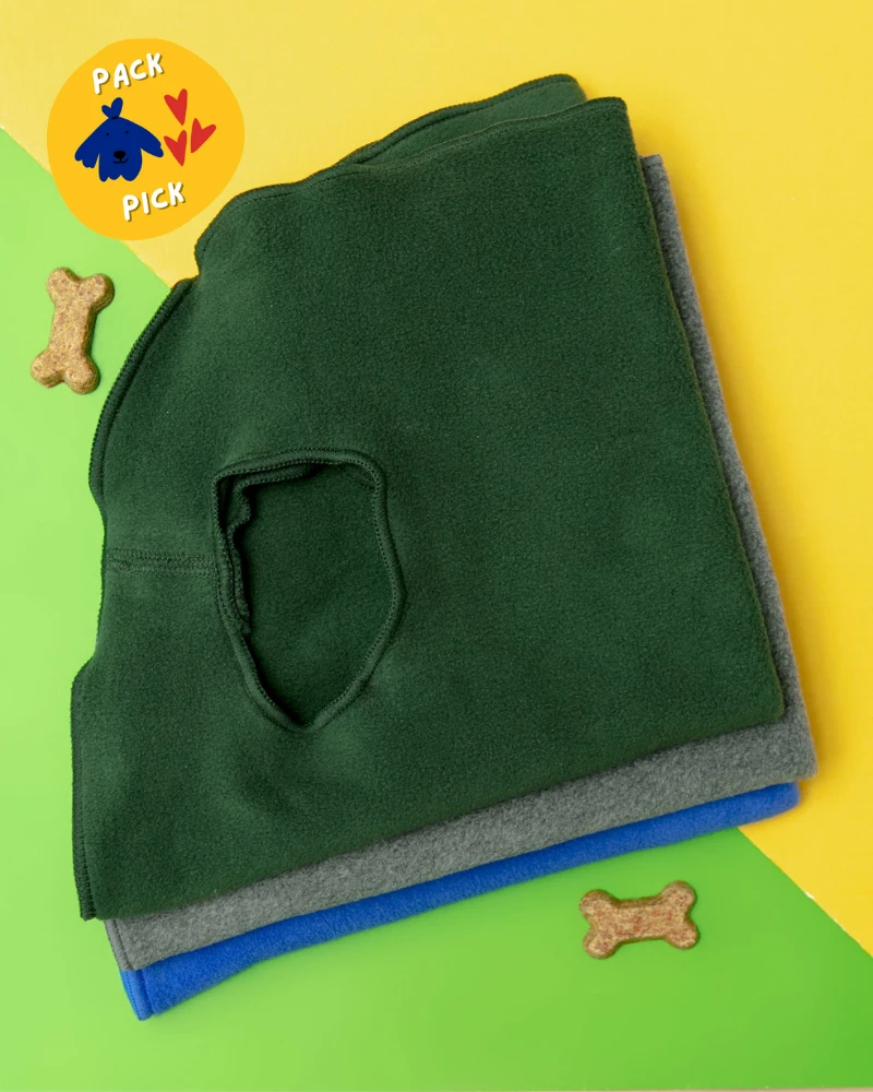 GOLD PAW Pullover Stretch Dog Fleece In Hunter Green 1 GOLD PAW Pullover Stretch Dog Fleece In Hunter Green