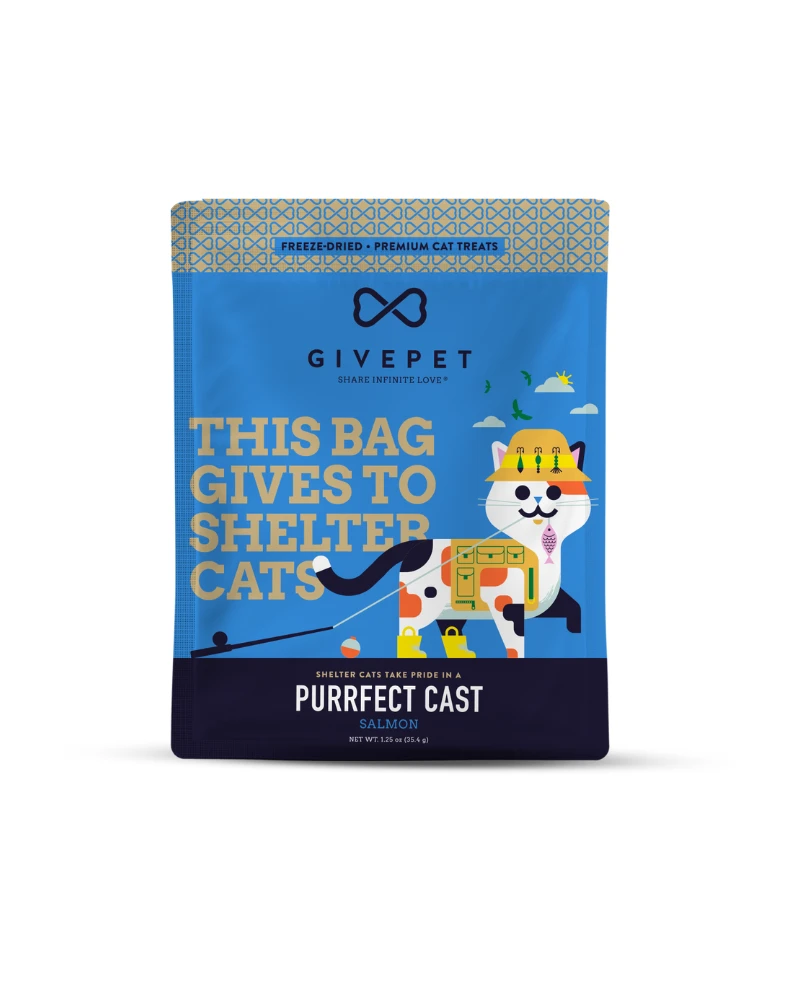 GIVEPET Purrfect Cast Freeze-Dried Salmon Cat Treats 2 GIVEPET Purrfect Cast Freeze-Dried Salmon Cat Treats - Image 2