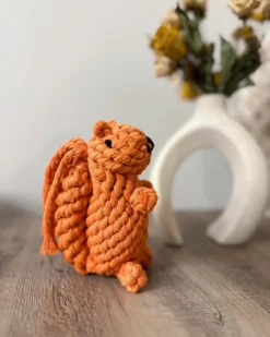 KNOTTY PAWS Handmade Eco-Friendly Oliver The Squirrel Rope Dog Toy -Pet Sale Shop 1 c507bf7f bd00 4e23 a80a efa91da08975