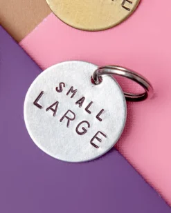 WOWIE GOODS Custom-Stamped Round Pet Name Tag In Copper, Brass, Or Aluminum (Custom/Drop-Ship) 15 WOWIE GOODS Custom-Stamped Round Pet Name Tag In Copper, Brass, Or Aluminum (Custom/Drop-Ship) -Pet Sale Shop 1 ce891e23 eccc 4f4d b80c 2702f6412364