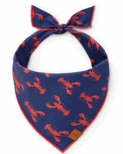 THE FOGGY DOG Catch Of The Day Navy Dog Bandana (Made In The USA)