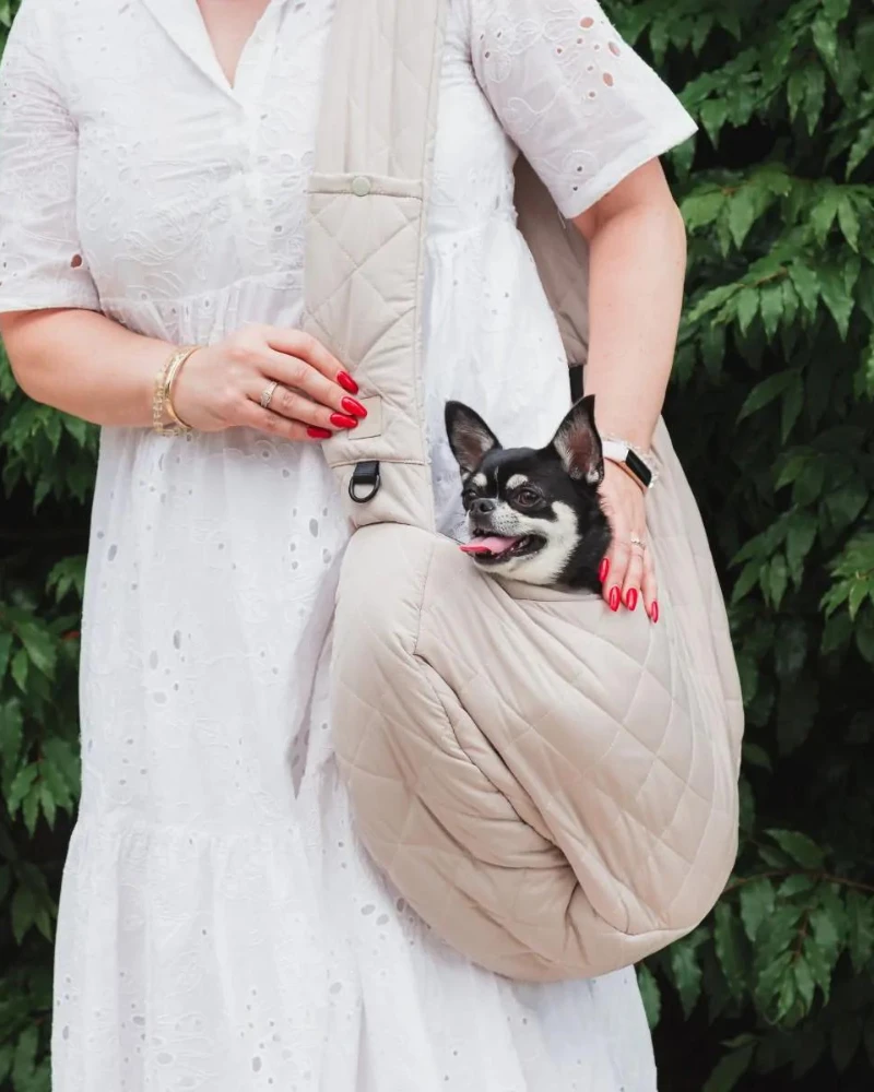 FUZZYARD Quilted Crossbody Dog Sling 1 FUZZYARD Quilted Crossbody Dog Sling