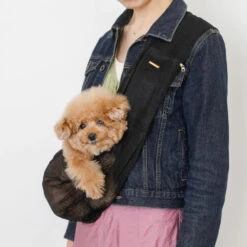 MONCHERI Mesh Dog Sling In Cafe Latte Or Black -Pet Sale Shop 2022 01 26134642 1024x1024 2x bada9e8e 746d 4fb7 a51d 9bcf03c945d7