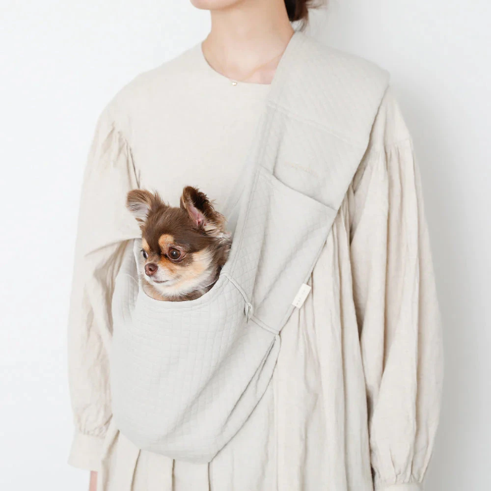 MONCHERI Graph Check Dog Sling 3 MONCHERI Graph Check Dog Sling - Image 3