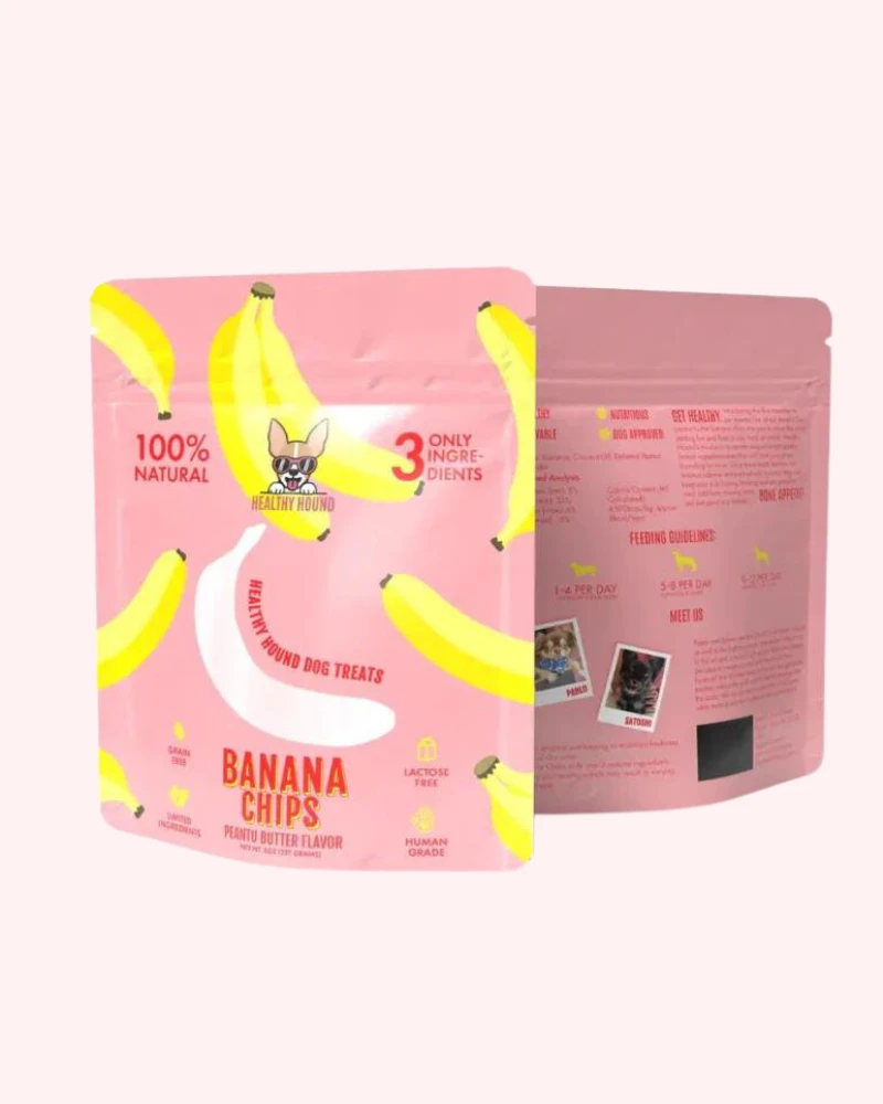 HEALTHY HOUND Peanut Butter Banana Chips Dog Treats 2 HEALTHY HOUND Peanut Butter Banana Chips Dog Treats - Image 2
