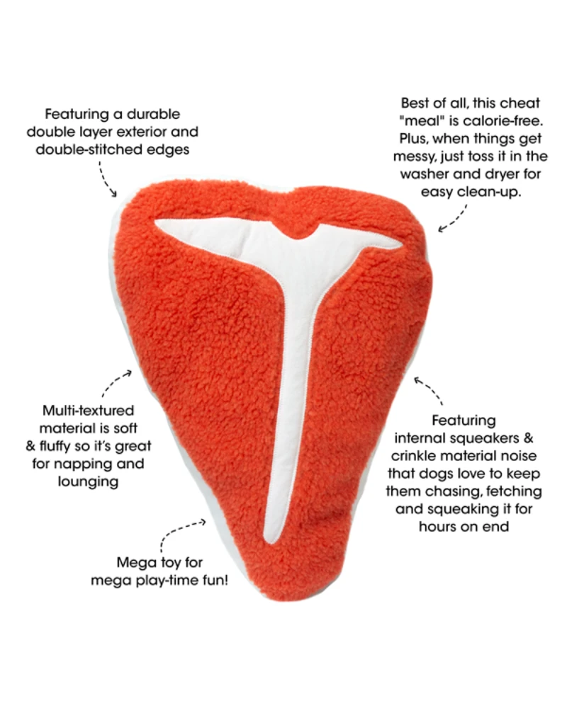 ROYAL PETS Mega BBQ Super Steak Plush Squeaky Dog Toy (20" In Length) 5 ROYAL PETS Mega BBQ Super Steak Plush Squeaky Dog Toy (20" In Length) - Image 5