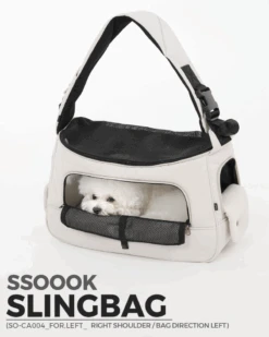 SSOOOK Dog Sling Bag In Black Or Beige 22 SSOOOK Dog Sling Bag In Black Or Beige -Pet Sale Shop 2 05013102 8767 4254 9969 01472f239f3f