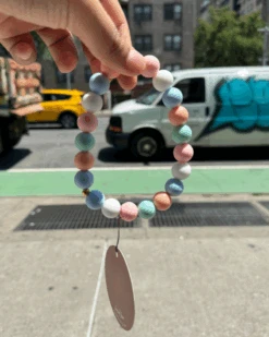 BEAD BAR Silicone Beaded Necklace For Dogs (Made In The USA)