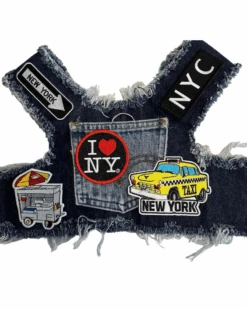 HEADS OR TAILS PUP NYC Denim Dog Harness (Dog & Co. Exclusive) -Pet Sale Shop 2 2fe66a46 32f0 4917 a9f7 bfd019165f2d