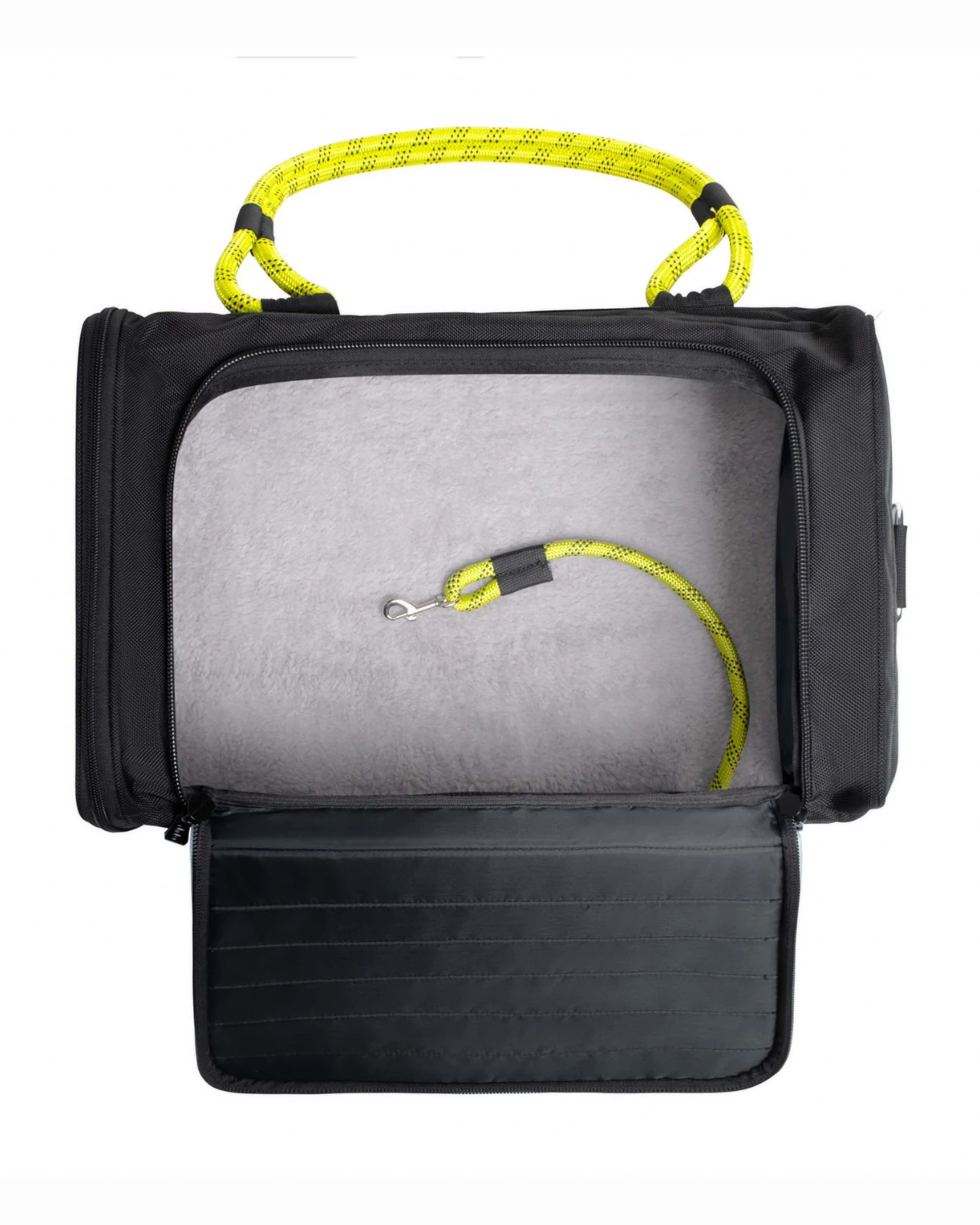 ROVERLUND Out-Of-Offfice Pet Carrier Pro Edition In Black With Neon Yellow Straps 2 ROVERLUND Out-Of-Offfice Pet Carrier Pro Edition In Black With Neon Yellow Straps - Image 2