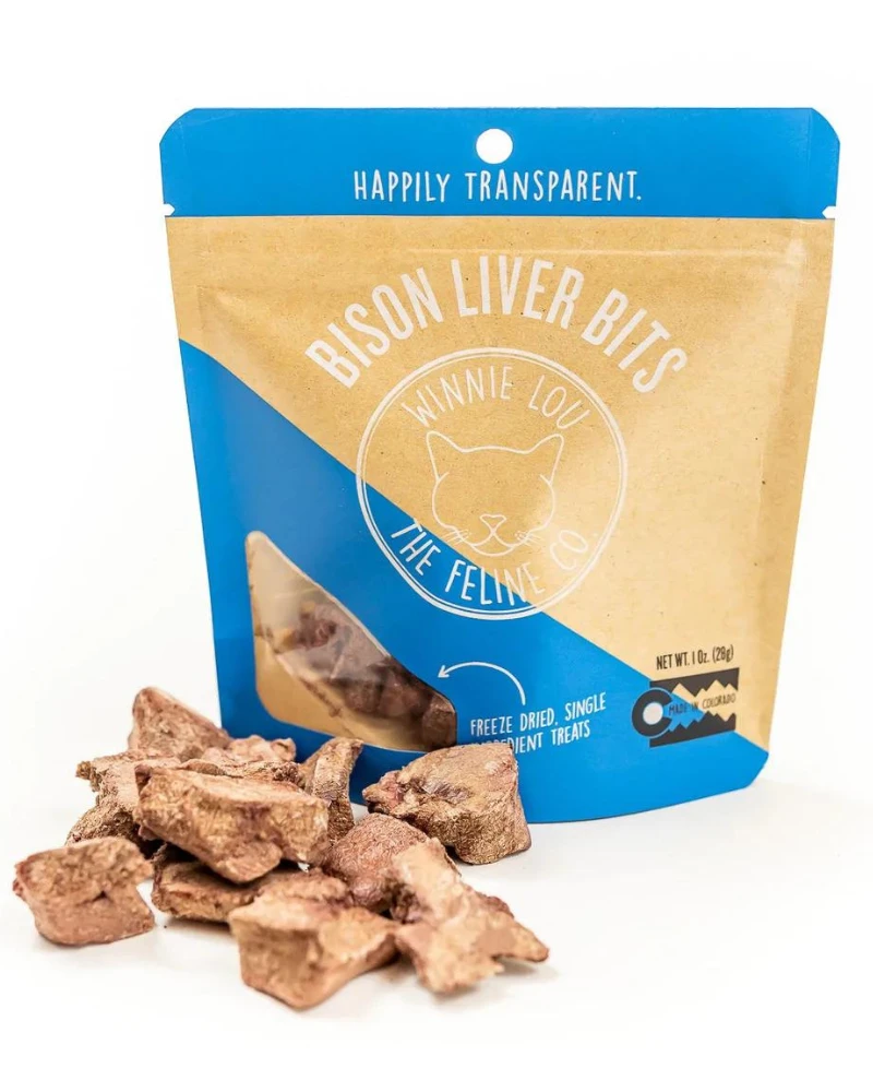 WINNIE LOU Bison Liver Bits Cat Treats 3 WINNIE LOU Bison Liver Bits Cat Treats - Image 3