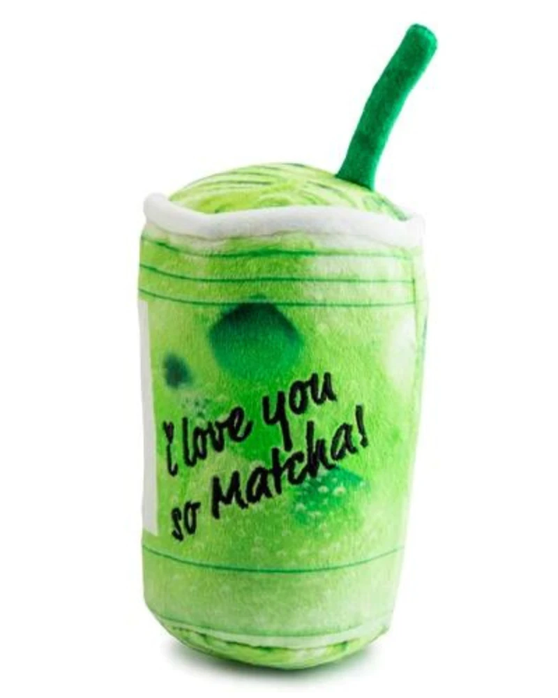 HAUTE DIGGITY DOG Starbarks Iced Matcha Squeaky Plush Dog Toy 2 HAUTE DIGGITY DOG Starbarks Iced Matcha Squeaky Plush Dog Toy - Image 2