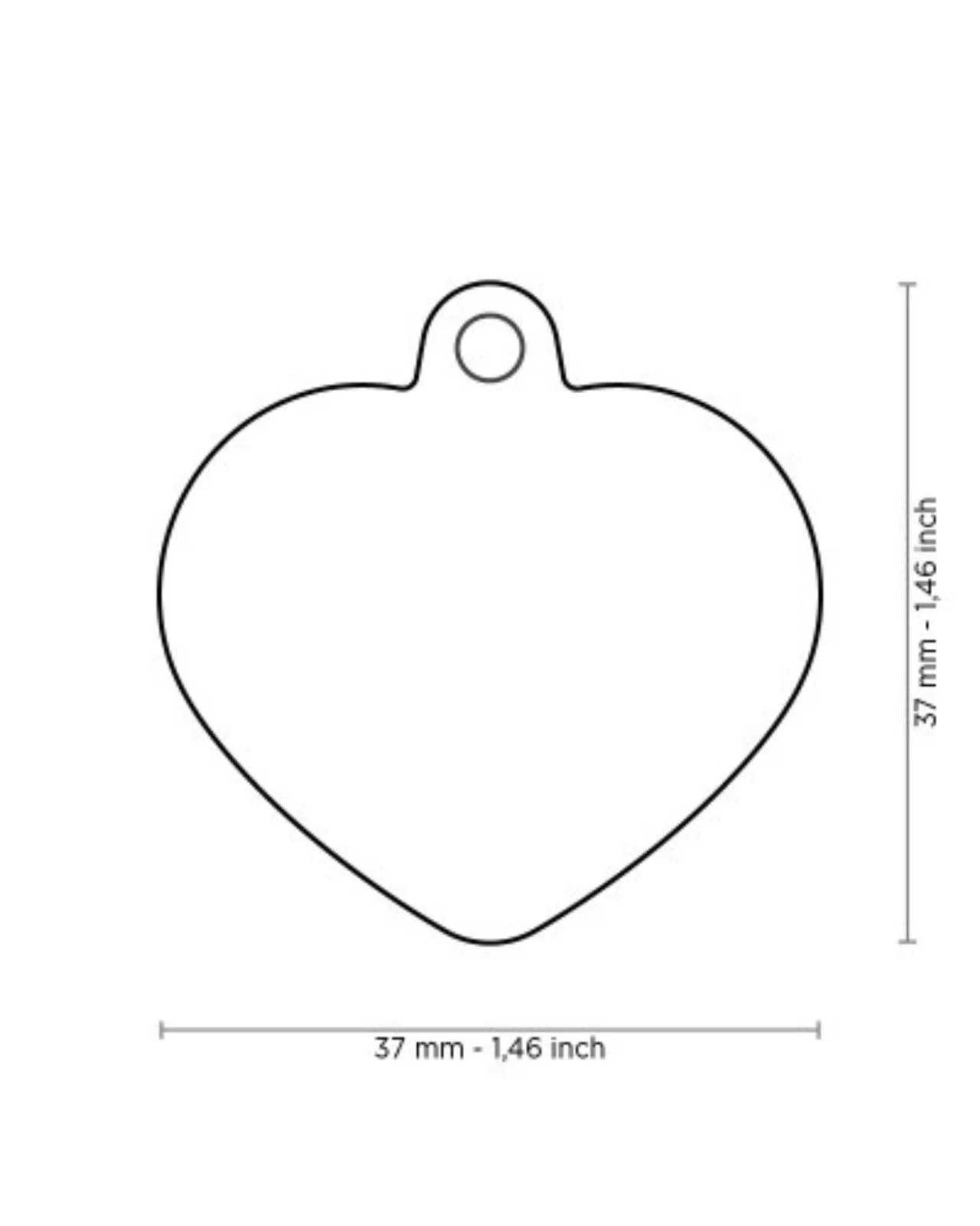 MY FAMILY Hushtag Pink Aluminum Heart Custom Pet ID Tag 2 MY FAMILY Hushtag Pink Aluminum Heart Custom Pet ID Tag - Image 2