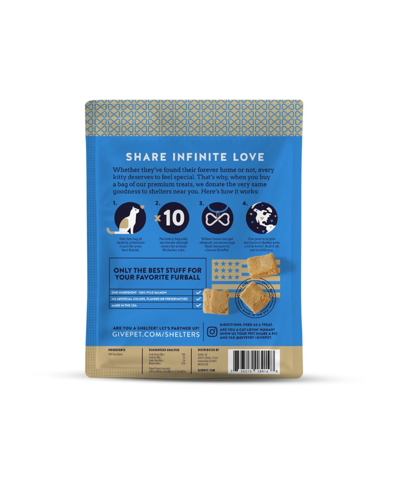 GIVEPET Purrfect Cast Freeze-Dried Salmon Cat Treats 3 GIVEPET Purrfect Cast Freeze-Dried Salmon Cat Treats - Image 3