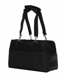 SSOOOK Adjustable Strap Dog Carrier Bag In Black