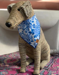 THE FOGGY DOG Blue Roses Spring Dog Bandana (Made In The USA) 5 THE FOGGY DOG Blue Roses Spring Dog Bandana (Made In The USA) -Pet Sale Shop 2 f5afd99d 5a4c 4be7 9e1d 9166a2737165