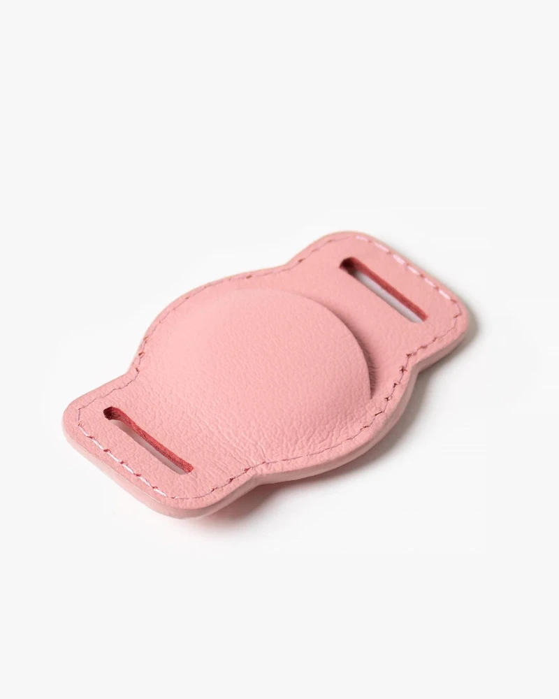 RAMONA FOR YOU Sweet Pink Leather Airtag Holder (Made In Guatemala) 2 RAMONA FOR YOU Sweet Pink Leather Airtag Holder (Made In Guatemala) - Image 2