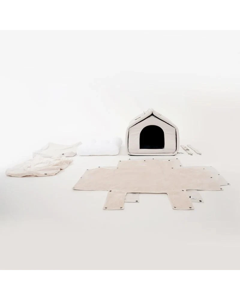 SSOOOK 2-In-1 Pet Bed W/ Handles In Black Or Beige 6 SSOOOK 2-In-1 Pet Bed W/ Handles In Black Or Beige - Image 6