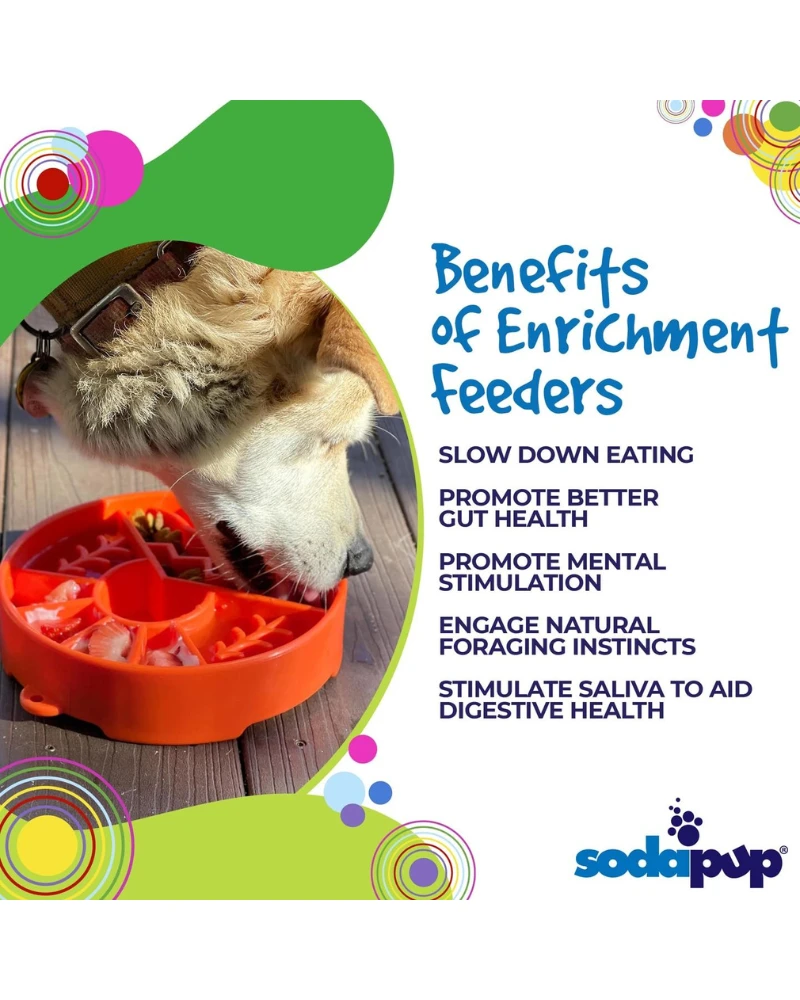 SODA PUP Great Outdoors Slow Feeder Dog Bowl (Made In The USA) 7 SODA PUP Great Outdoors Slow Feeder Dog Bowl (Made In The USA) - Image 7