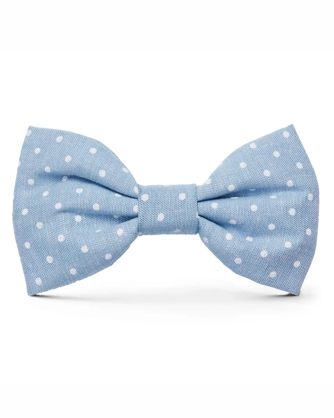 THE FOGGY DOG Chambray Dots Dog Bow Tie (Made In The USA) 2 THE FOGGY DOG Chambray Dots Dog Bow Tie (Made In The USA) - Image 2