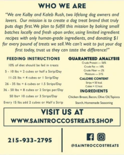 SAINT ROCCO'S Meat Lover Chicken & Bacon Dog Treats -Pet Sale Shop 3 5c5b35e1 3df1 40f4 8d56 ef5a835ab349