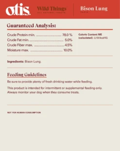 O.T.I.S. Wild Things Bison Lung Filets Dog Treat -Pet Sale Shop 3 9568bf19 f0df 469f 9a6d 3dec0fa6f092