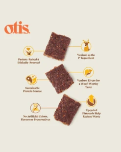 O.T.I.S. Wild Things Venison Jerky Dog Treat 7 O.T.I.S. Wild Things Venison Jerky Dog Treat -Pet Sale Shop 3 a1044ac4 655e 4439 9394 4579512d57ef