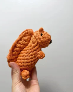KNOTTY PAWS Handmade Eco-Friendly Oliver The Squirrel Rope Dog Toy -Pet Sale Shop 3 ba397d31 362e 4e30 b4c7 713f628fb6fb