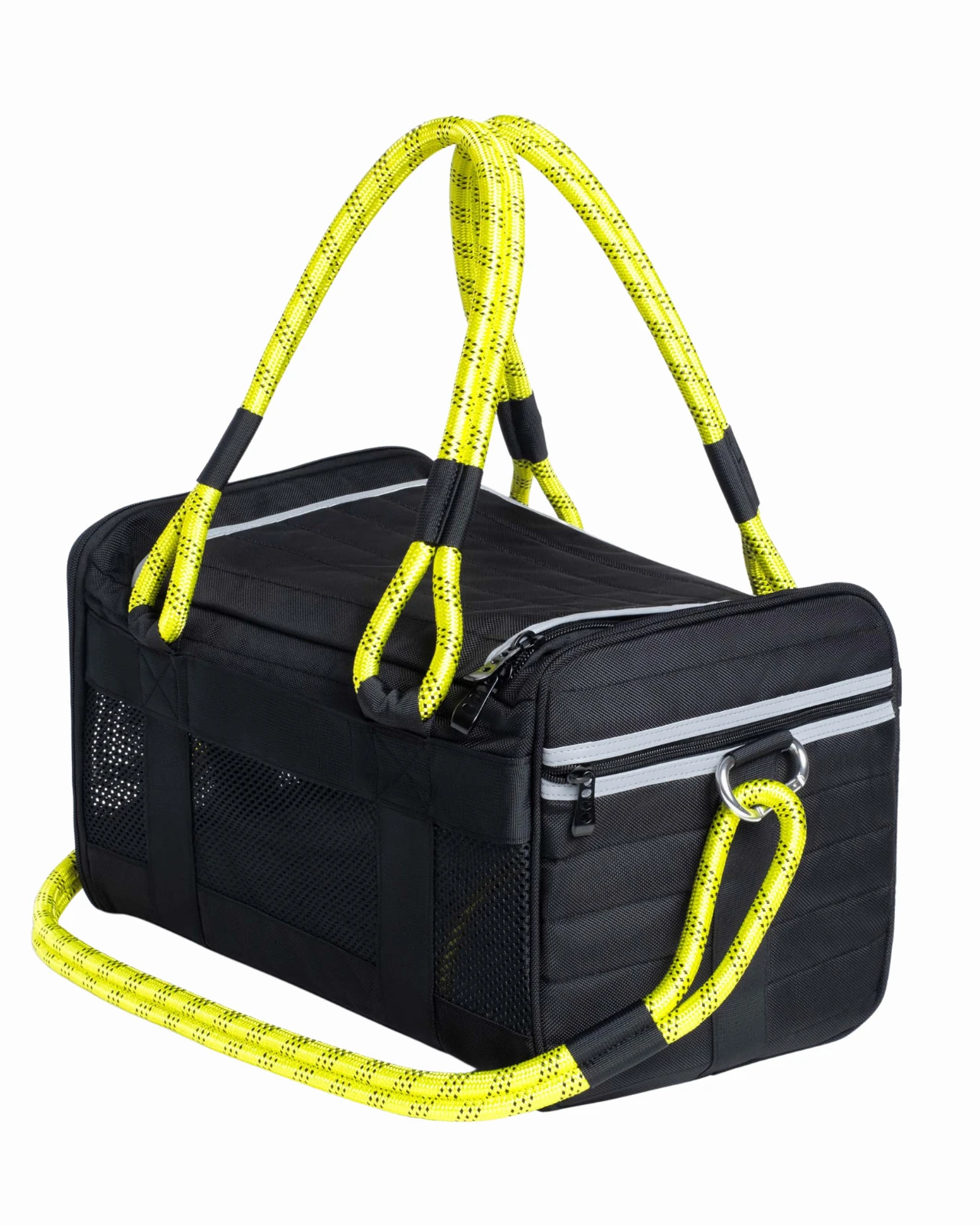 ROVERLUND Out-Of-Offfice Pet Carrier Pro Edition In Black With Neon Yellow Straps 3 ROVERLUND Out-Of-Offfice Pet Carrier Pro Edition In Black With Neon Yellow Straps - Image 3