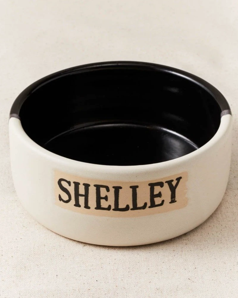 STYLE UNION HOME Otto Pet Bowl In Noir & Blanc (Made In The USA) (Custom/Direct-Ship) 2 STYLE UNION HOME Otto Pet Bowl In Noir & Blanc (Made In The USA) (Custom/Direct-Ship) - Image 2