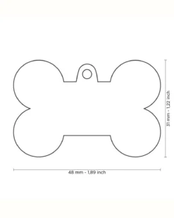 MY FAMILY Bonne Bone In Chrome Custom Pet ID Tag -Pet Sale Shop 47 b1226ae0 9189 4d93 93ba b8fa427b6e27