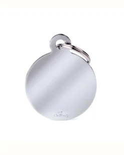 MY FAMILY Chic Circle Chrome Custom Pet ID Tag 7 MY FAMILY Chic Circle Chrome Custom Pet ID Tag -Pet Sale Shop 48 a3eac2fd e984 411a a1a7 96c1a72e0029