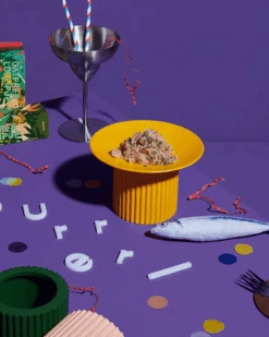 PURRRE Teeth Party Elevated Pet Feeder