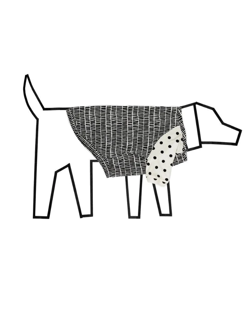 WARE OF THE DOG Geometric Print Dog T-Shirt (Made In The USA) 4 WARE OF THE DOG Geometric Print Dog T-Shirt (Made In The USA) - Image 4